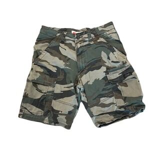Wrangler Men's Five Star Relaxed Fit Cargo Shorts Camouflage Camo Size 30